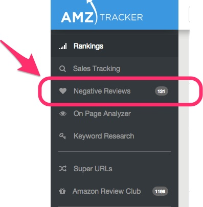 screenshot of AMZ Tracker